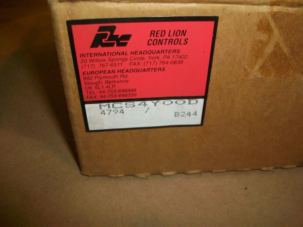RED LION Panel Meter MCS4Y00D NEW IN BOX