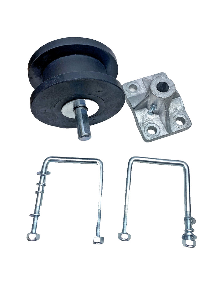 4" Square Post x 2" Square Gate Frame Nylon Cantilever Gate Roller