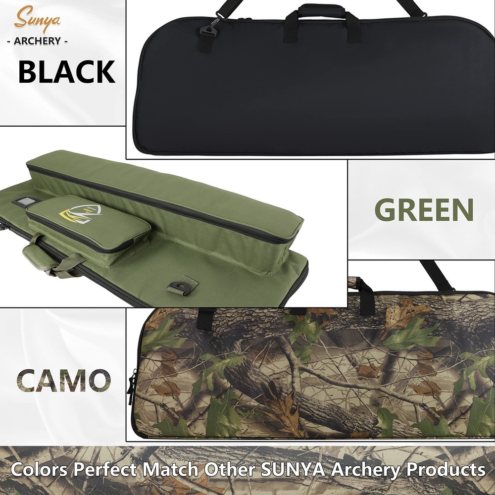 Compound Bow Case with Molle System - Neoprene Bow String Protection & Padded...