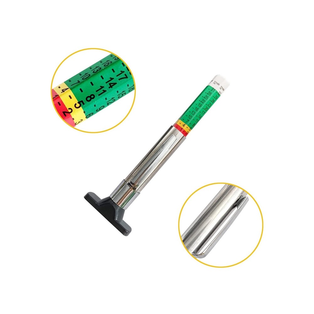 Tire Tread Depth Gauge, 2 Pack