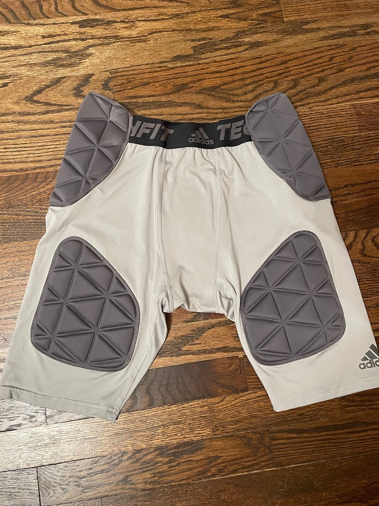 Adidas TechFit Padded Compression Shorts White Mens Large