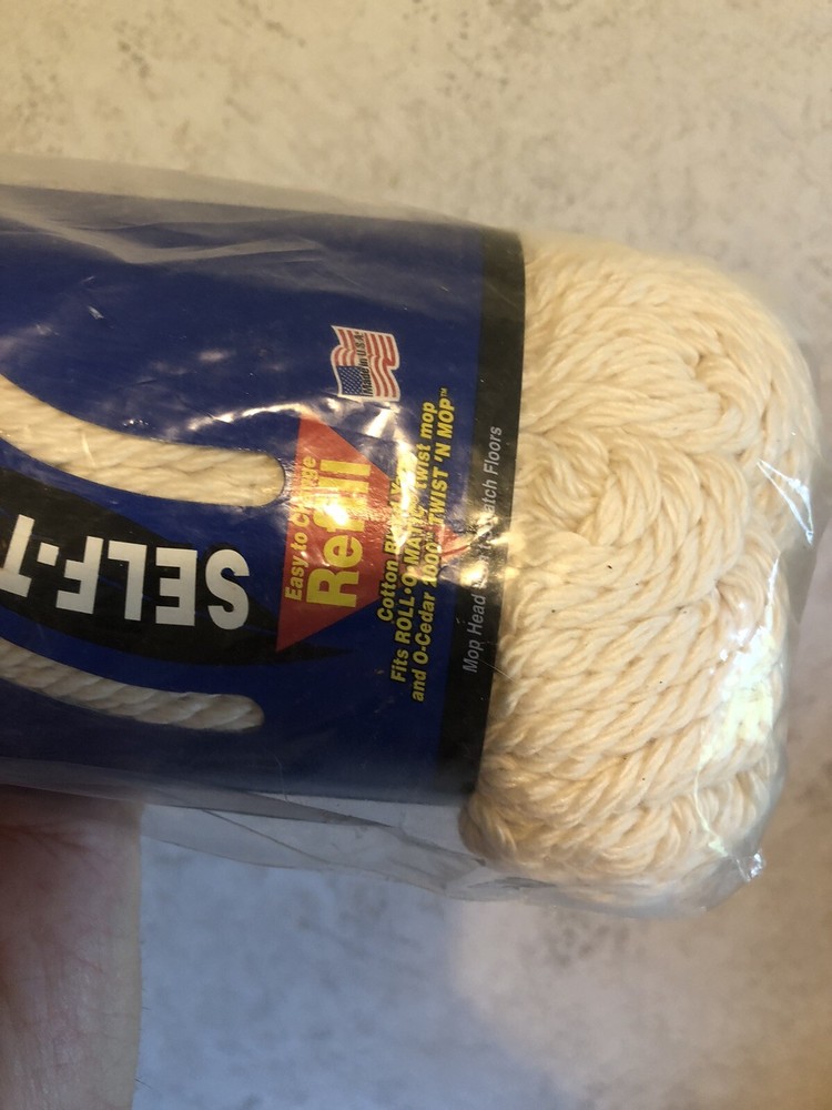 Roll-O-MATIC Self Twisting TWIST MOP REPLACEMENT REFILL O-Cedar 2000 New