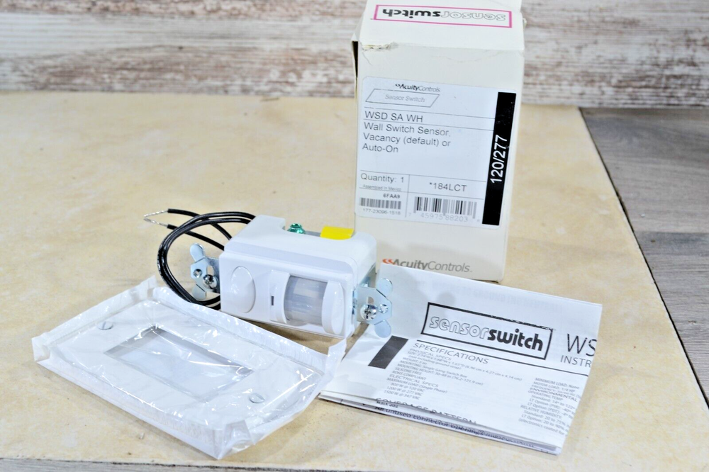 Sensor Switch Motion Detector Switch WSD PDT WH 120/277VAC