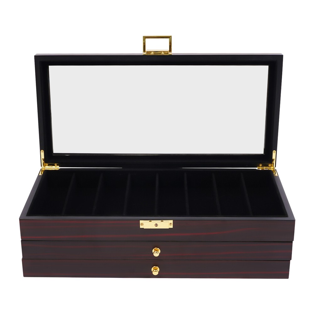 Knife Display Case, Knife Storage Box, 3-Tier Knife Display Case Organizer