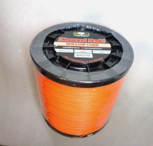 Diamond Braid Generation 3 Orange Hollow Core - 3000YDS - 200LB