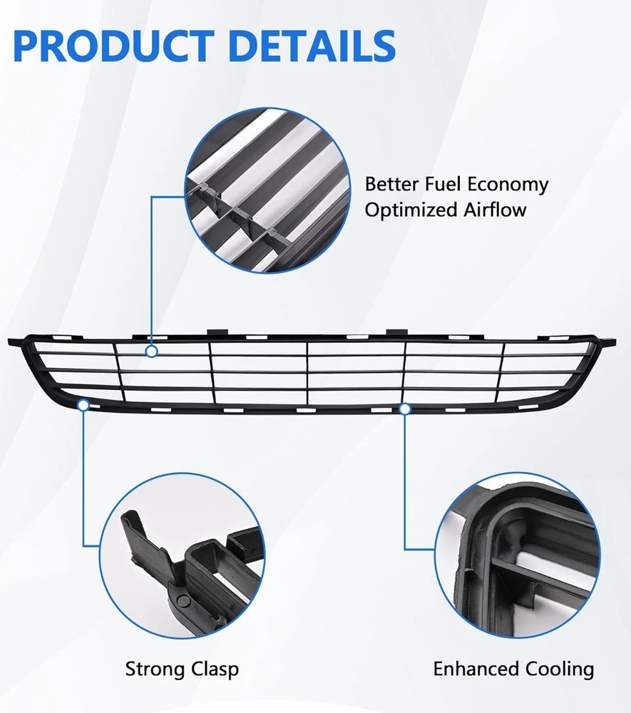 Front Bumper Lower Grille Compatible With 2009 2010 Replacement 09-10 Corolla