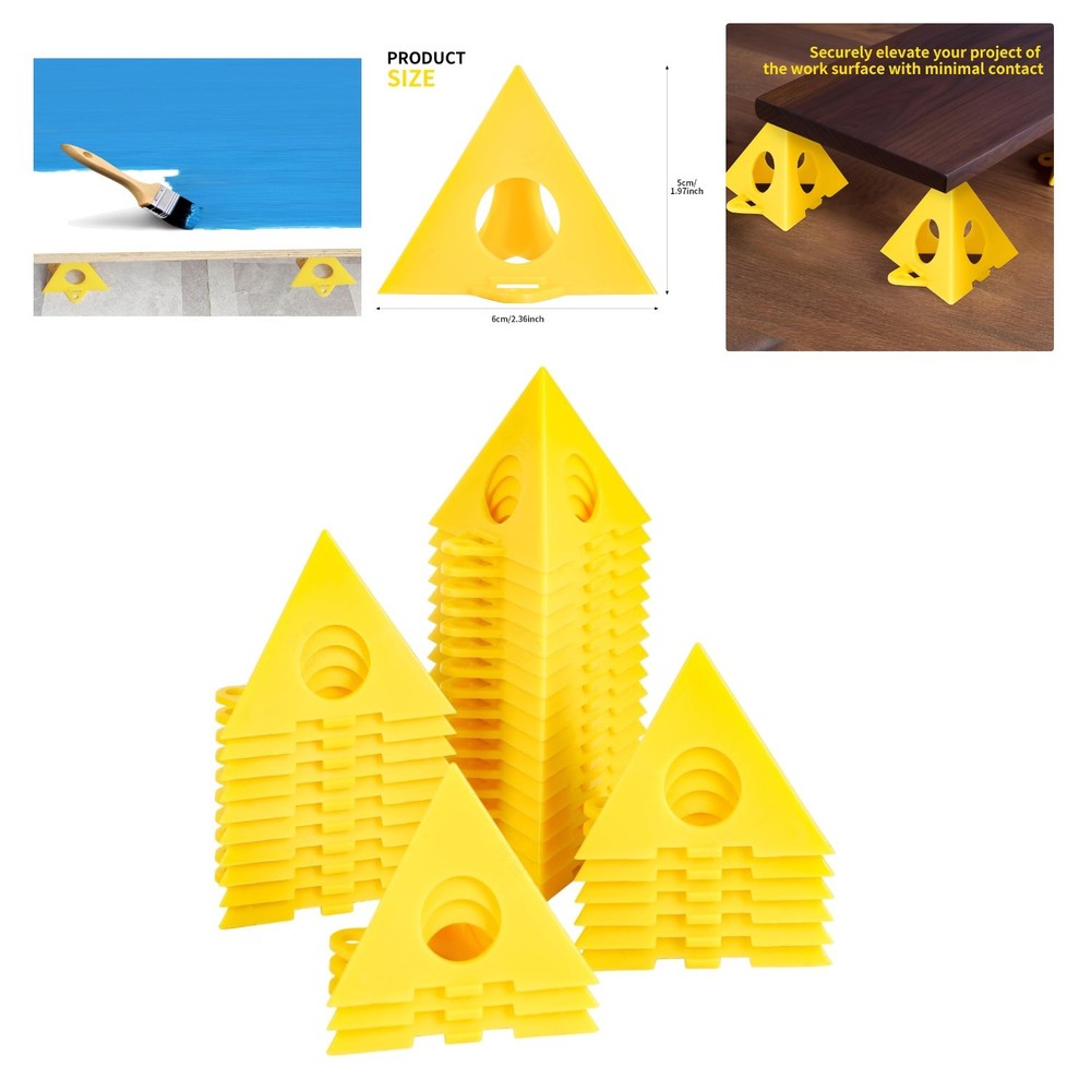 Triangular Paint Stands: 36 Mini Cone Supports for Effortless Painting Projects