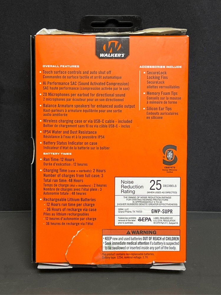 Walker's Suppressor Electronic Ear Plugs