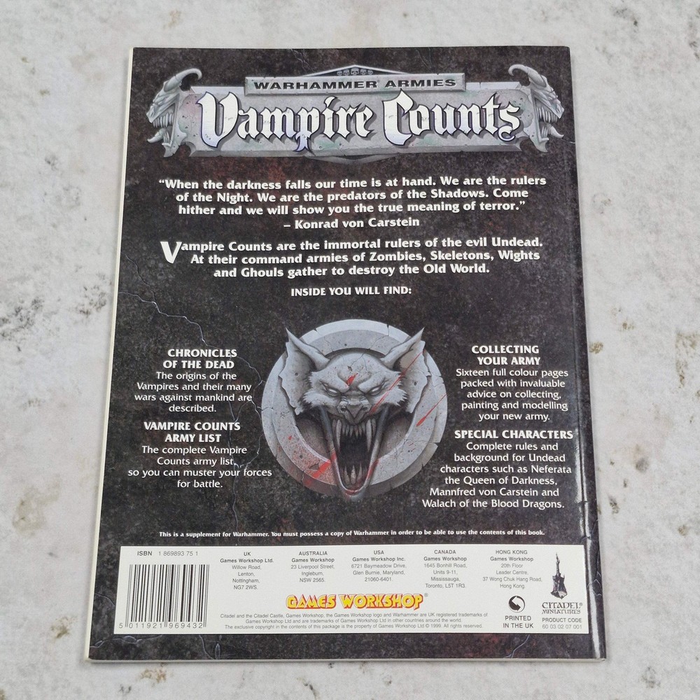 Warhammer Armies Vampire Counts - 5th Edition AV633