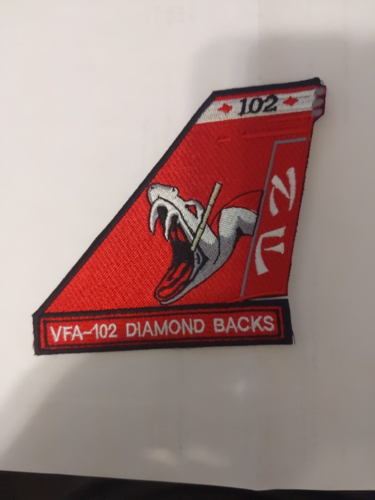 USN VFA-102 Diamond Backs Tail Patch 4x 4