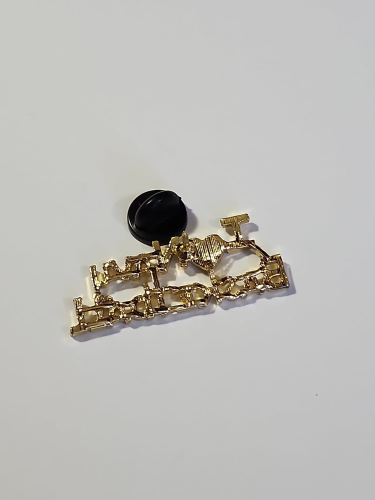 I 💙 Navy Basketball Lapel Hat Jacket Pin
