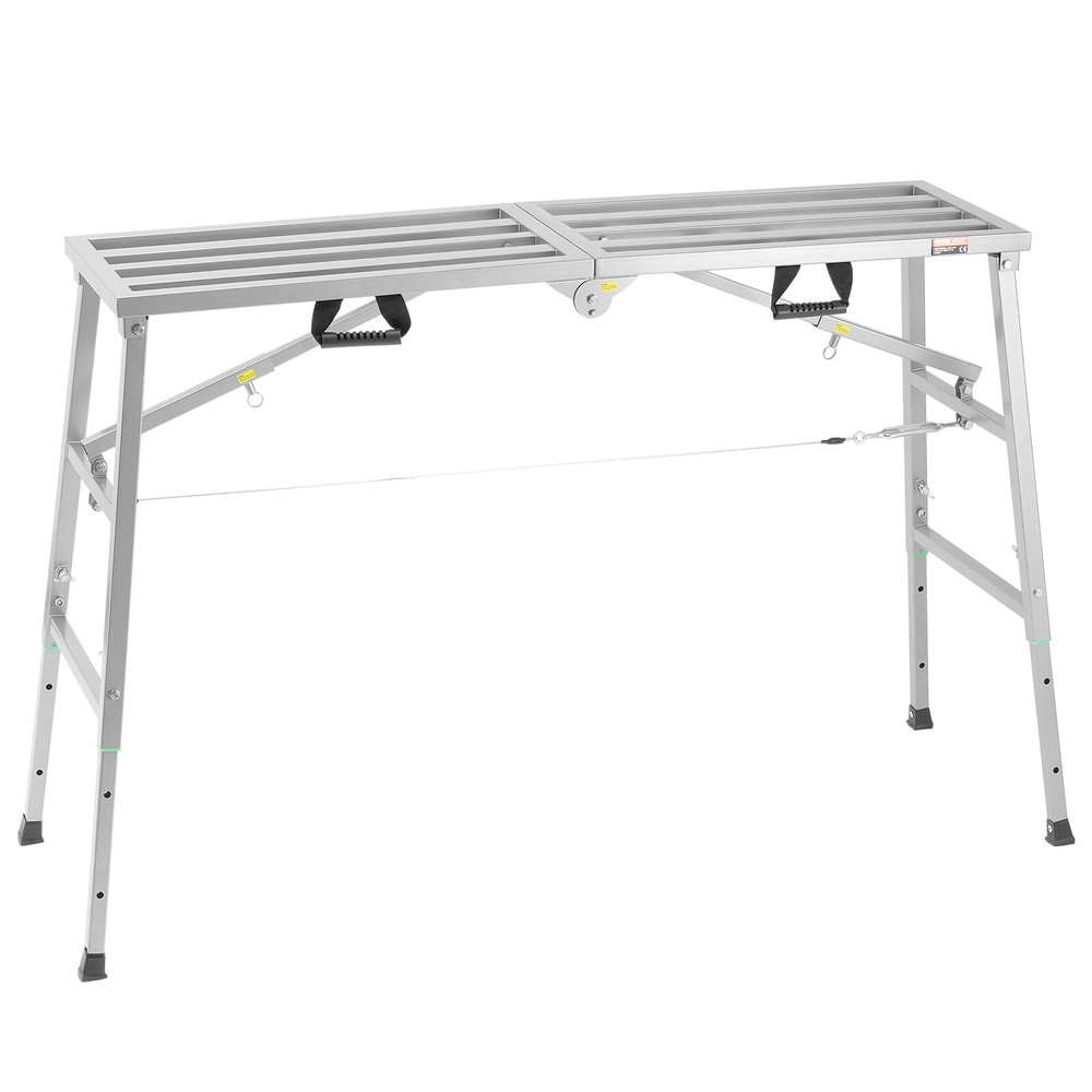 Work Platform Adjustable Height Portable Scaffolding Platform 880 lb Load