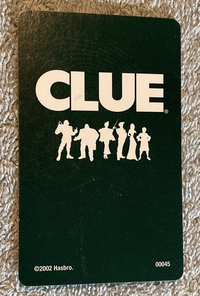 Clue 2005 Room Card Library Replacement Piece
