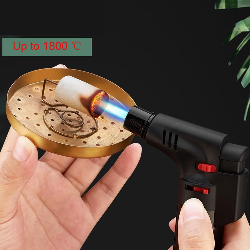 4 Pack Butane Torch Lighter Set,Candle Lighter Refillable, Jet Flame,Windproof,