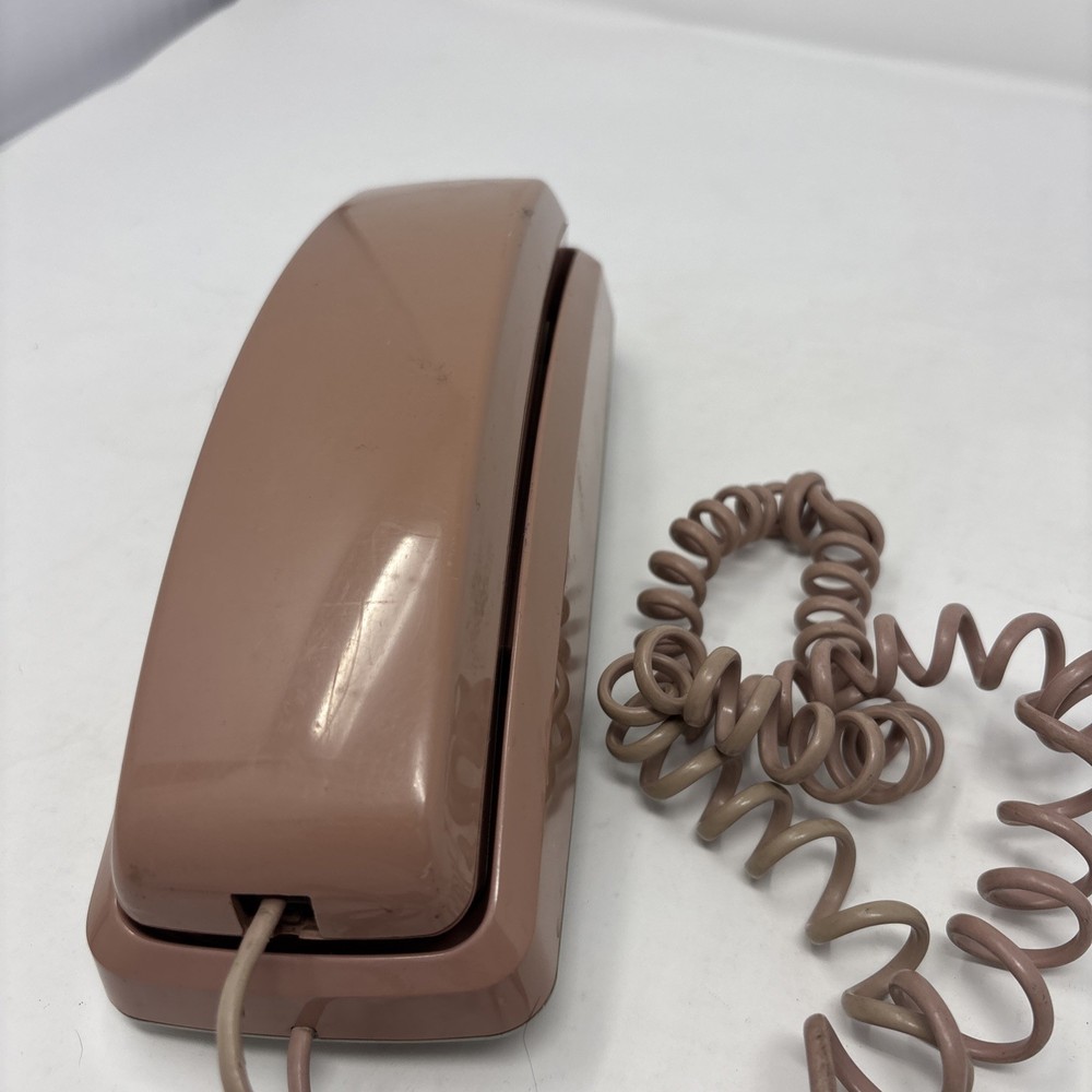 Vintage General Electric Blush Pink Push Button Wall Phone Untested