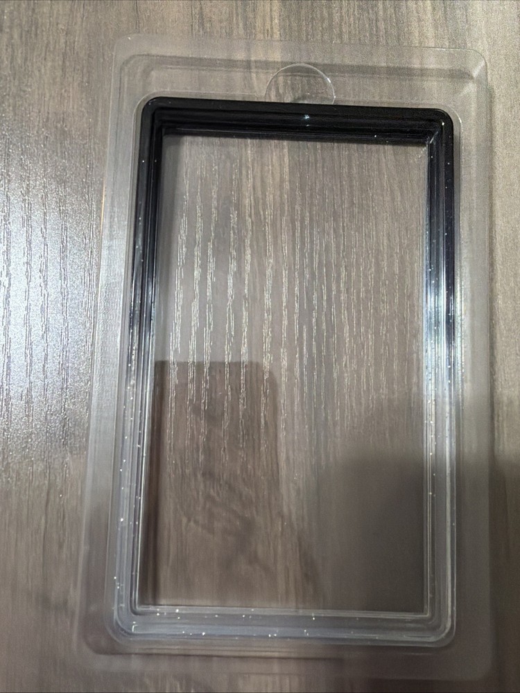 Gradient Bumper Guard Case PSA Graded Card Slab W/ Back Panel Black/Clear