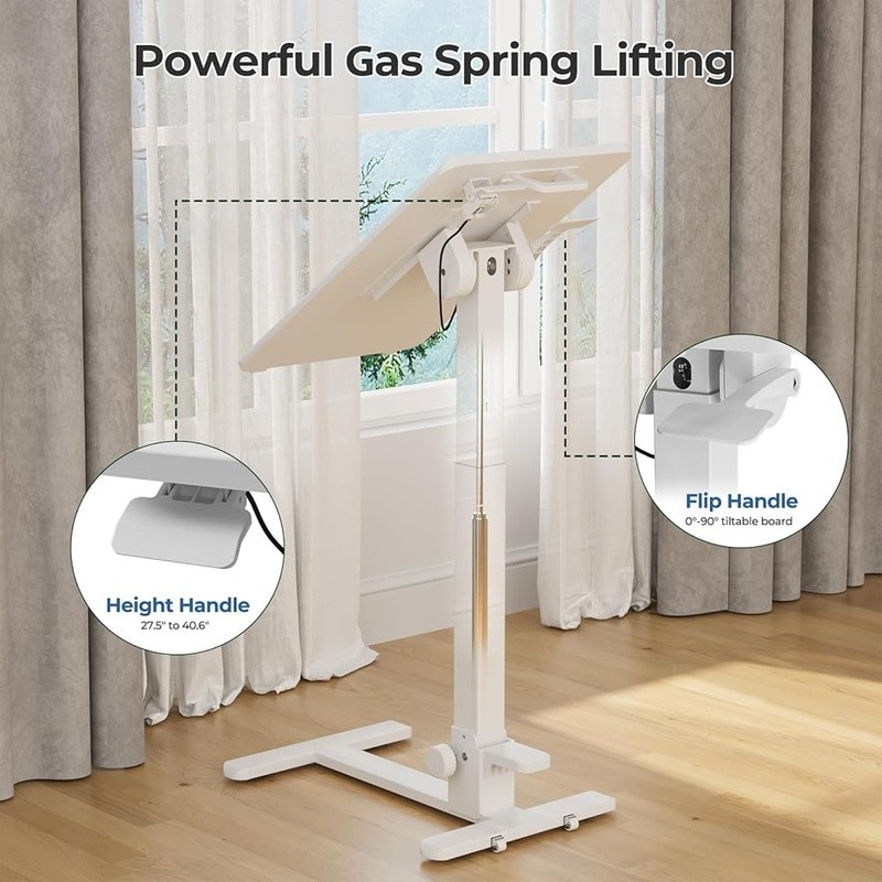 Foldable Portable Desk Adjustable Height Computer Workstation Home Office New