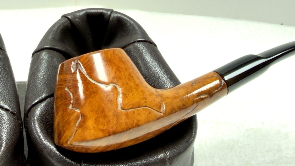 BARCLAY REX Smooth & Lightly Rusticated VOLCANO w Ebonite Saddle Stem ISRAEL