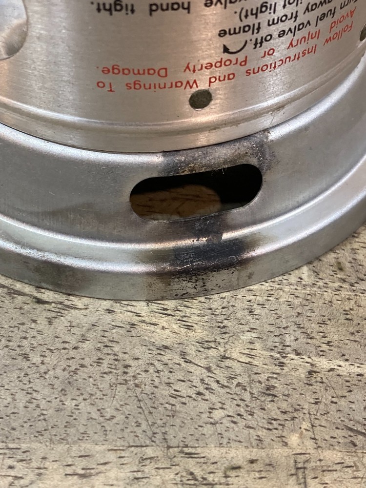 Coleman 5179 Propane Yard Light - Collar Globe Rest - Surface Rust