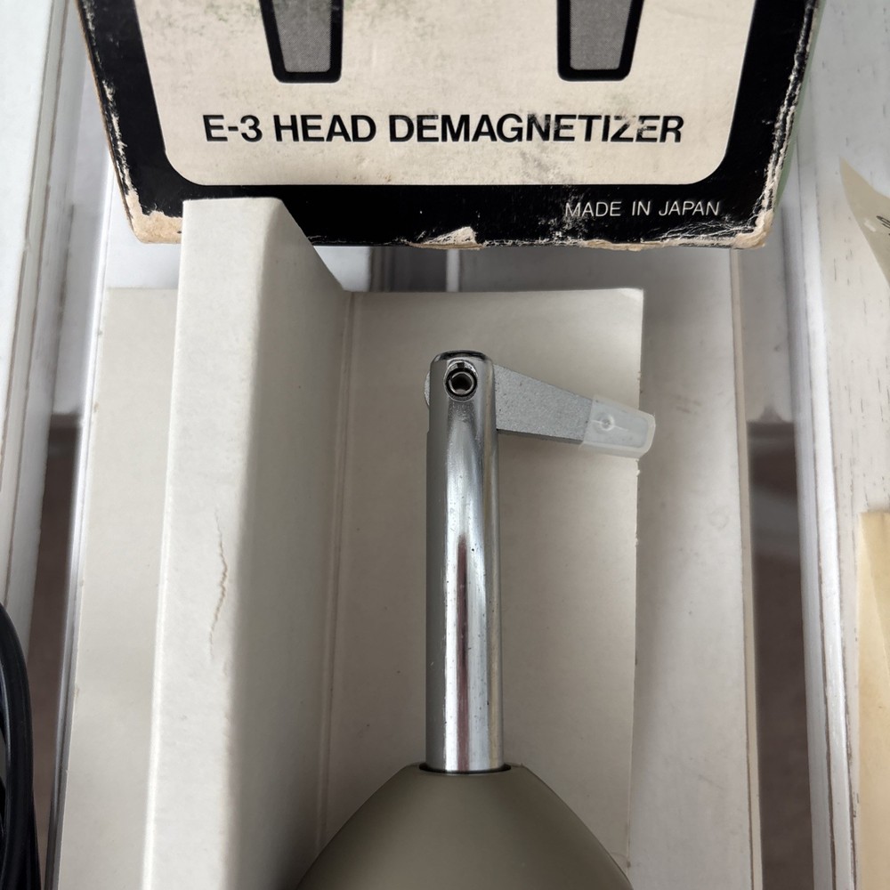 TEAC E-3 Tape Head Demagnetizer Reel Cassette Deck, Instructions Included