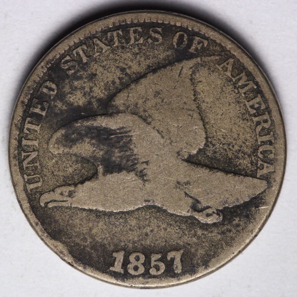 1857 Flying Eagle Cent Penny VG E101 YXCN