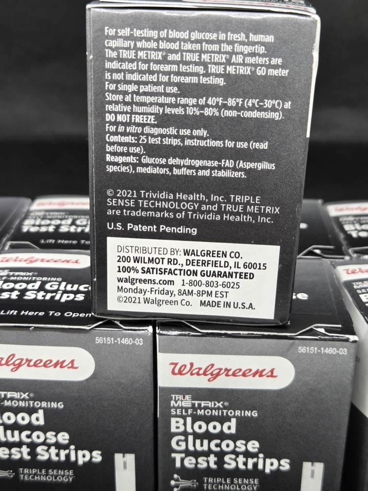 Walgreens Blood Glucose Test Strips 125 Total
