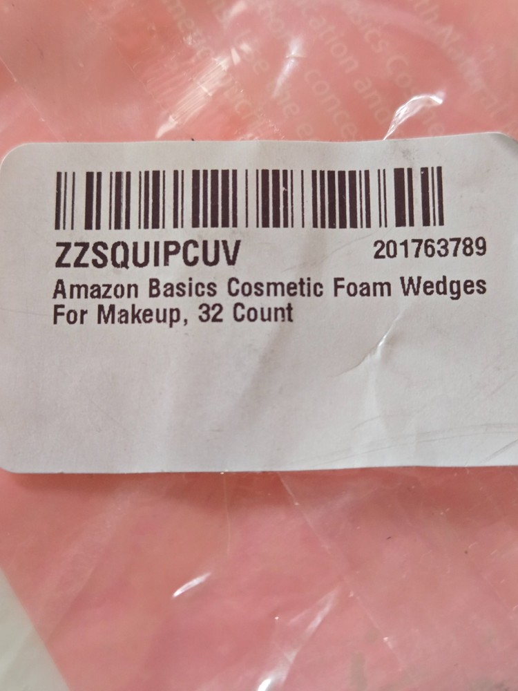 New Amazon Basics Cosmetic Foam Wedges for Makeup, 32 Count