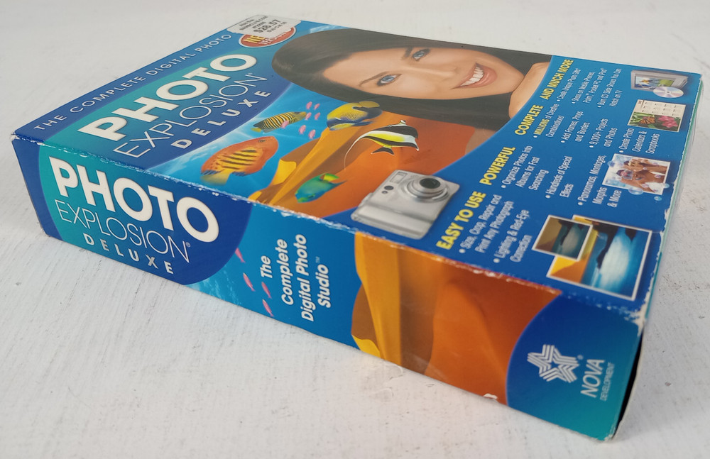 Vintage Photo Explosion Deluxe Software (Complete in Packaging) 2002 CD ROM