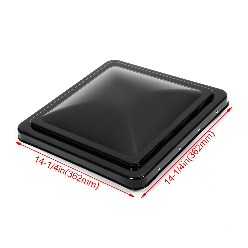 14"x14" New Black Replacement Roof Vent Cover Top Lid for RV Camper Trailer