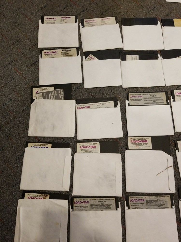 VINTAGE COMMODORE MAGAZINE DISKS - COMPUTER GAZETTE LOADSTAR
