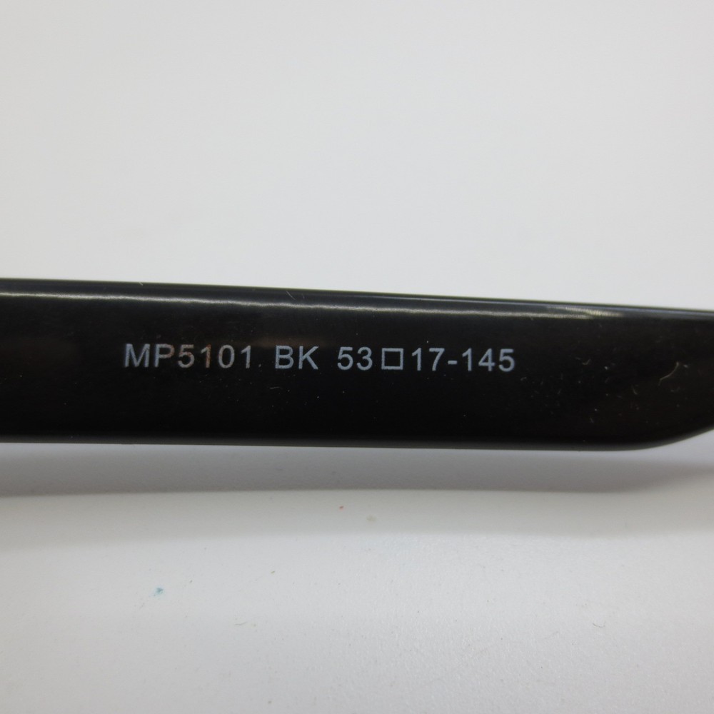 MP5101 Black Rectangular Eyeglass Frames BK 53-17-145 Men Full Rim Glasses