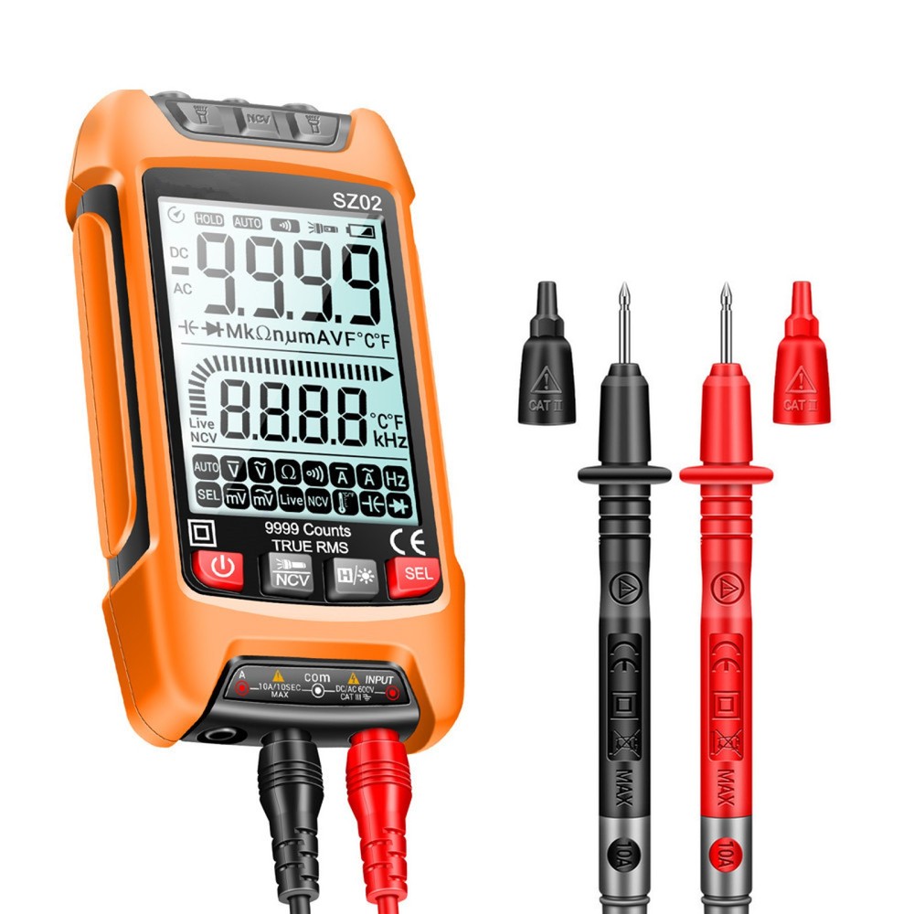 SZ02 Digital Multimeter Electrical Meter Temp Resistance Transistor Testers aa