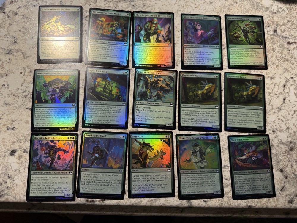 MTG TMNT 2026 COMPLETE FOIL COMMON UNCOMMON set & Lands