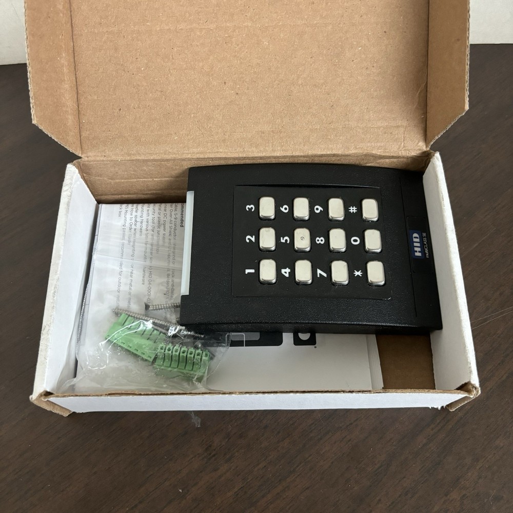 New HID 921PMPTEKMA0GB multiCLASS SE RPK40 Keypad Wall Switch Reader