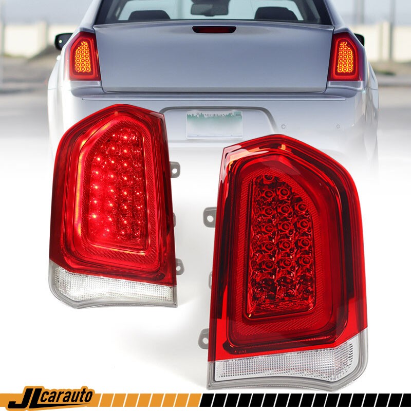 For Chrysler 300 2015-2023 Chrome Full LED Tail Light Brake Lamp Left & Right