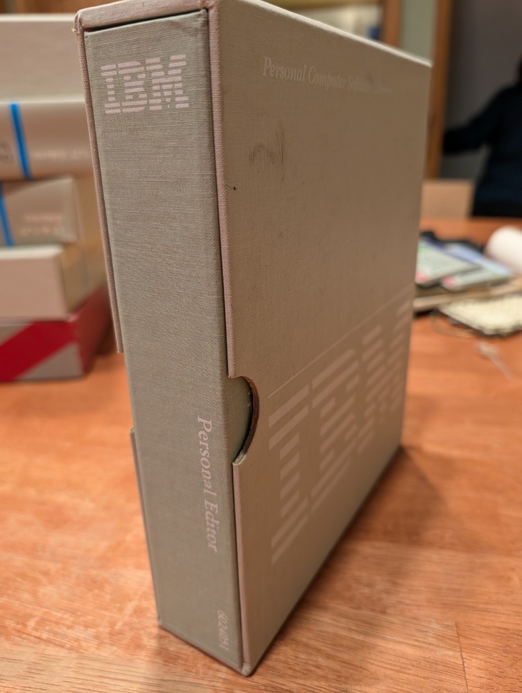 IBM PC- Personal Editor - 6024051 - Manual and software - untested