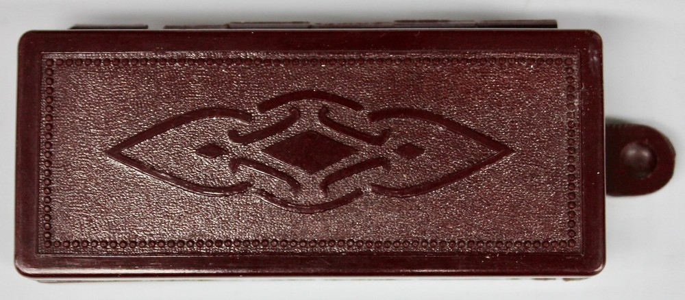 Original Vintage German Merascha Bakelite Pull Bar Razor Blade Sharpener