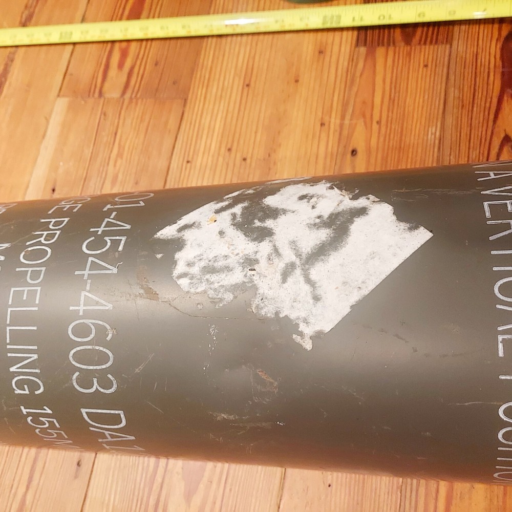 Cylindrical Ammunition Container Empty Military Surplus