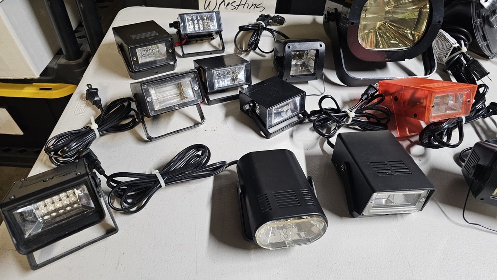 Huge Halloween Strobe Light Lot Thunder Sound Light Spider Light