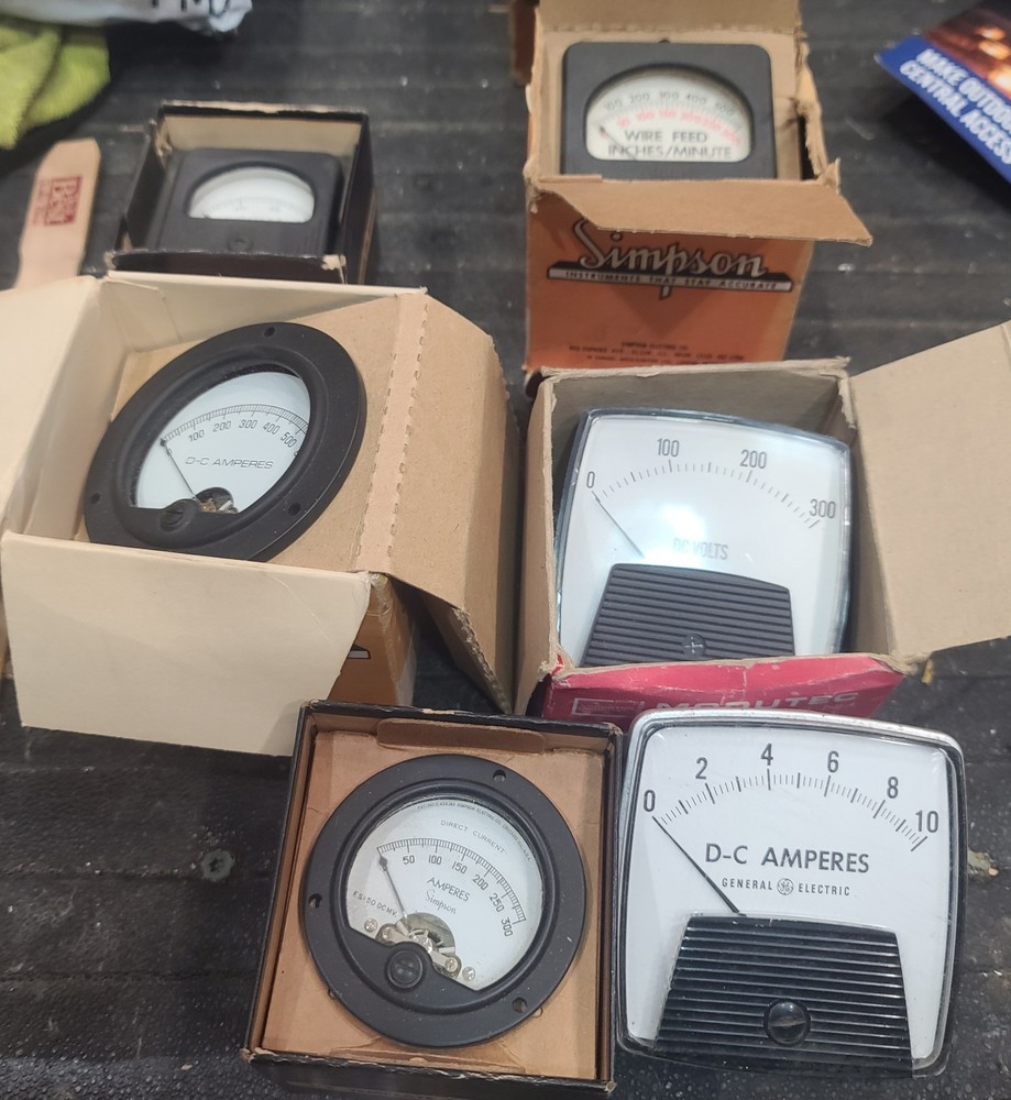 vintage panel meters