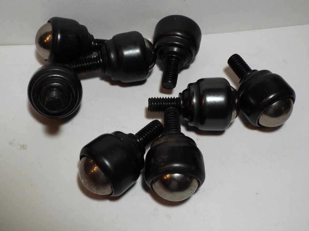 8 Conveyor Table Bearing Ball Caster Roller Transfer Steel Threaded Stud Mounted