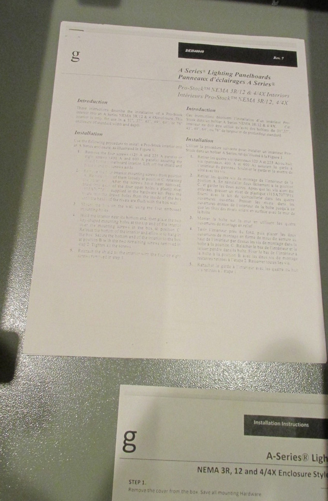 ReliaGear LIGHTING PANELBOARD - AB313 - Enclosure Only - NEW (Open box)