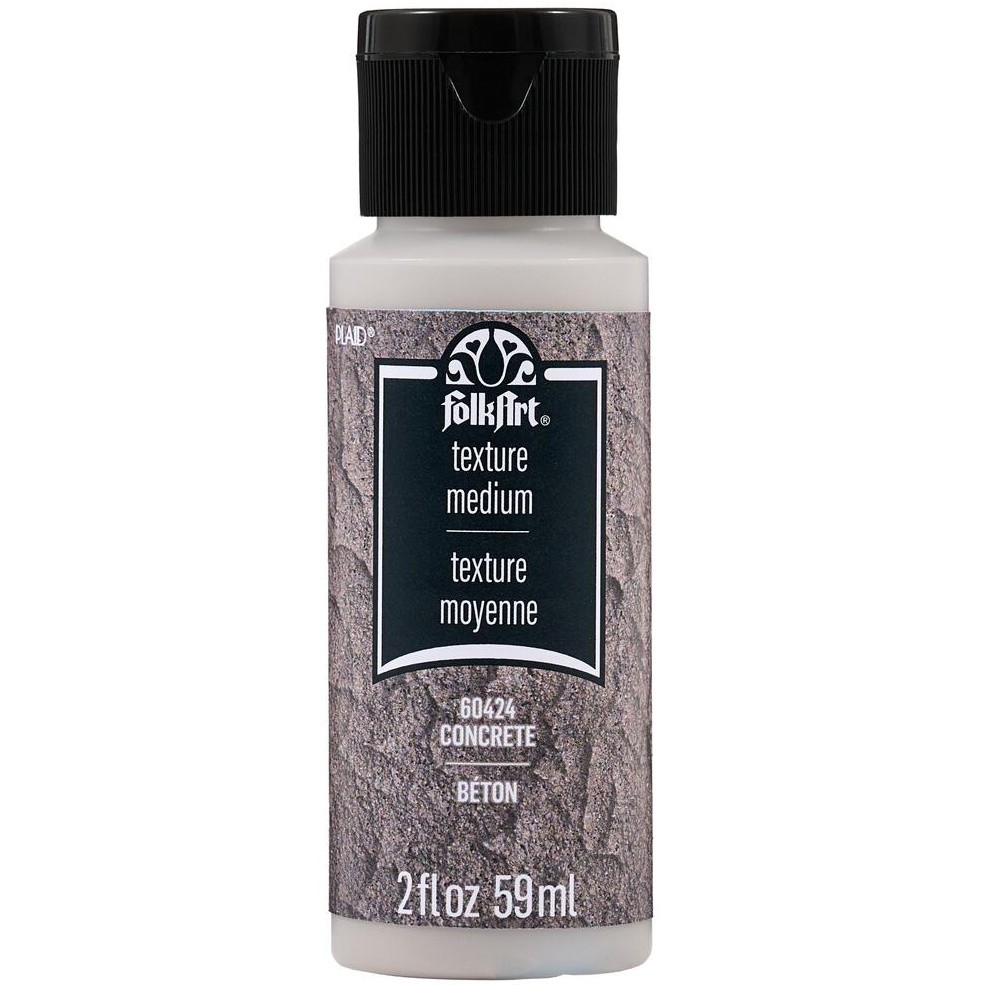 FolkArt Textured Medium 2oz-Concrete - 3 Pack