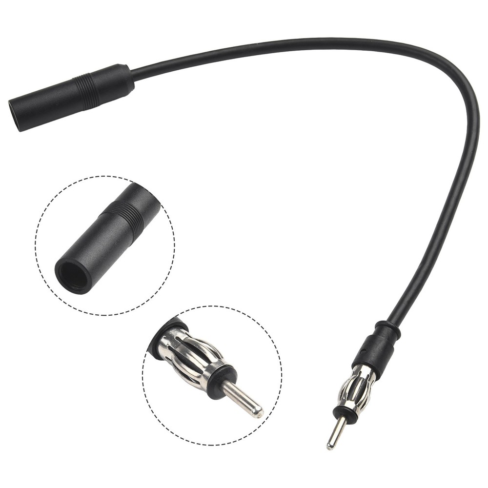Car Cable Purpose Radio Wide Application Antenna Black Extension Cable