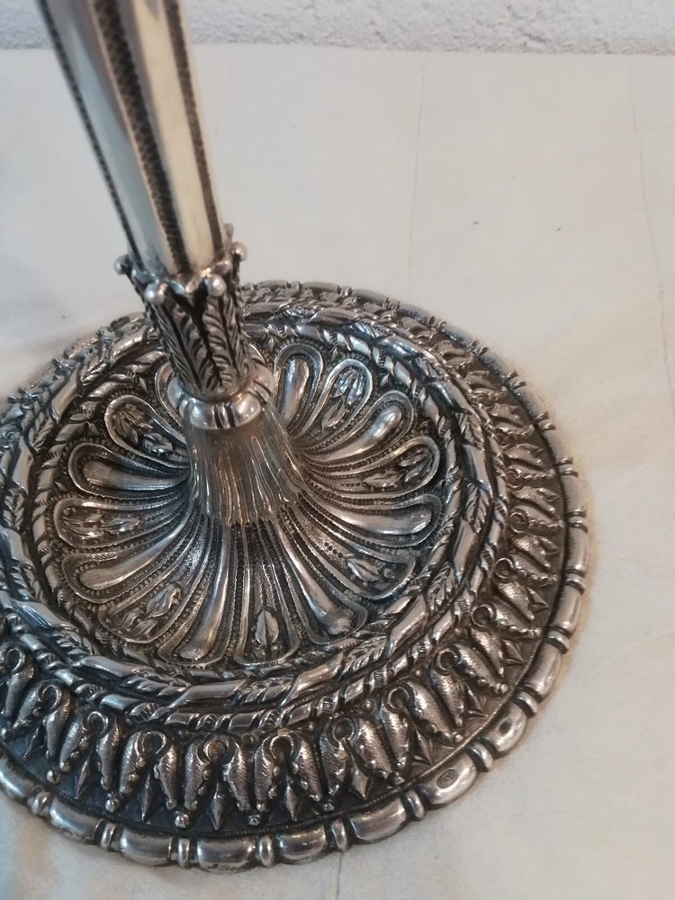 800 Solid Silver Candlesticks