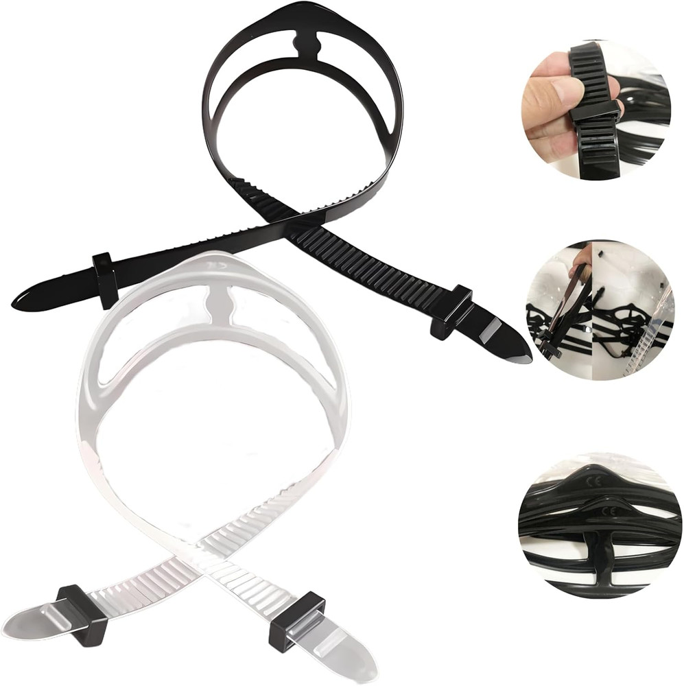 2 PCS Scuba Mask Strap Universal Dive Mask Strap Replacement Silicone Mask Strap