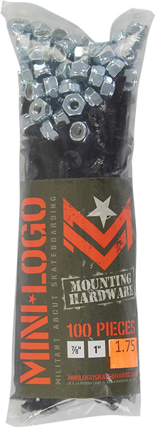 Mini Logo Bulk Hardware(100Pr)Nuts+Bolts Phillips 1.75"