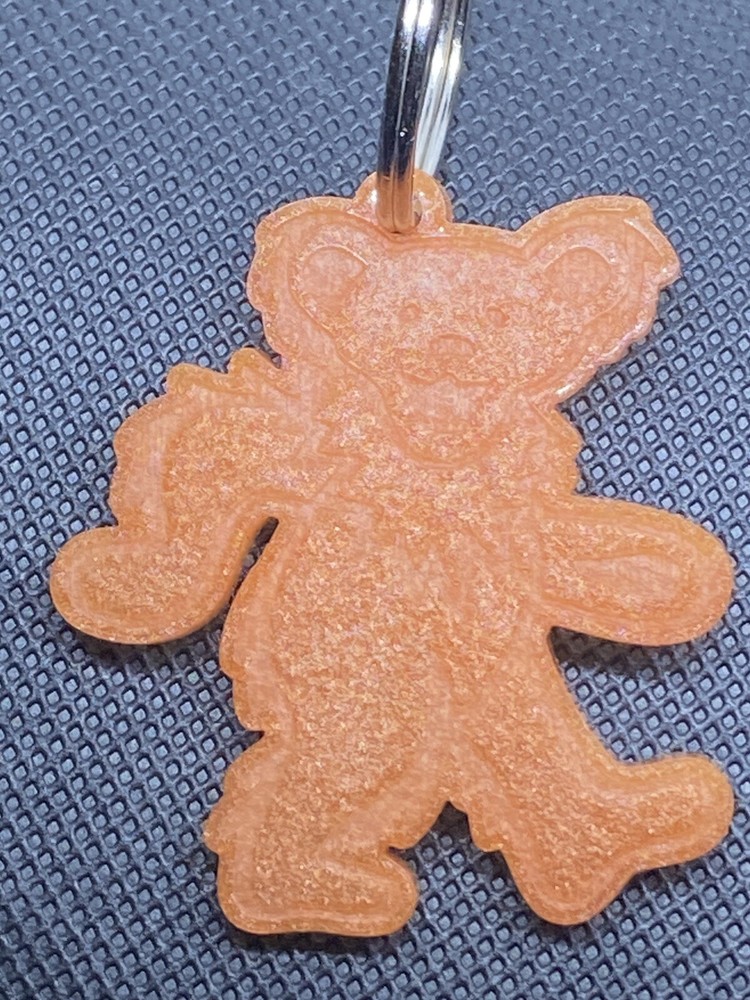 Grateful Dead Dancing Bear Epoxy Resin Keychain