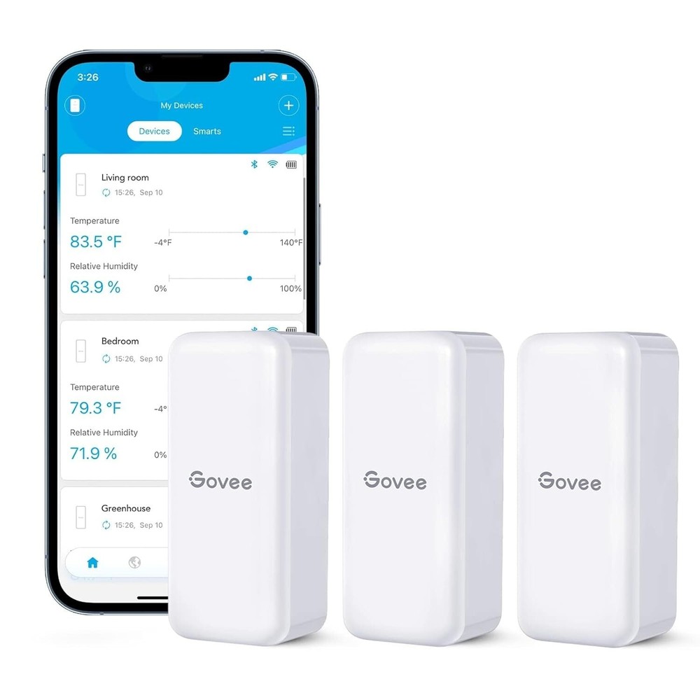 Smart Temperature & Humidity Sensor Pack with Bluetooth Alerts and Cloud Storage
