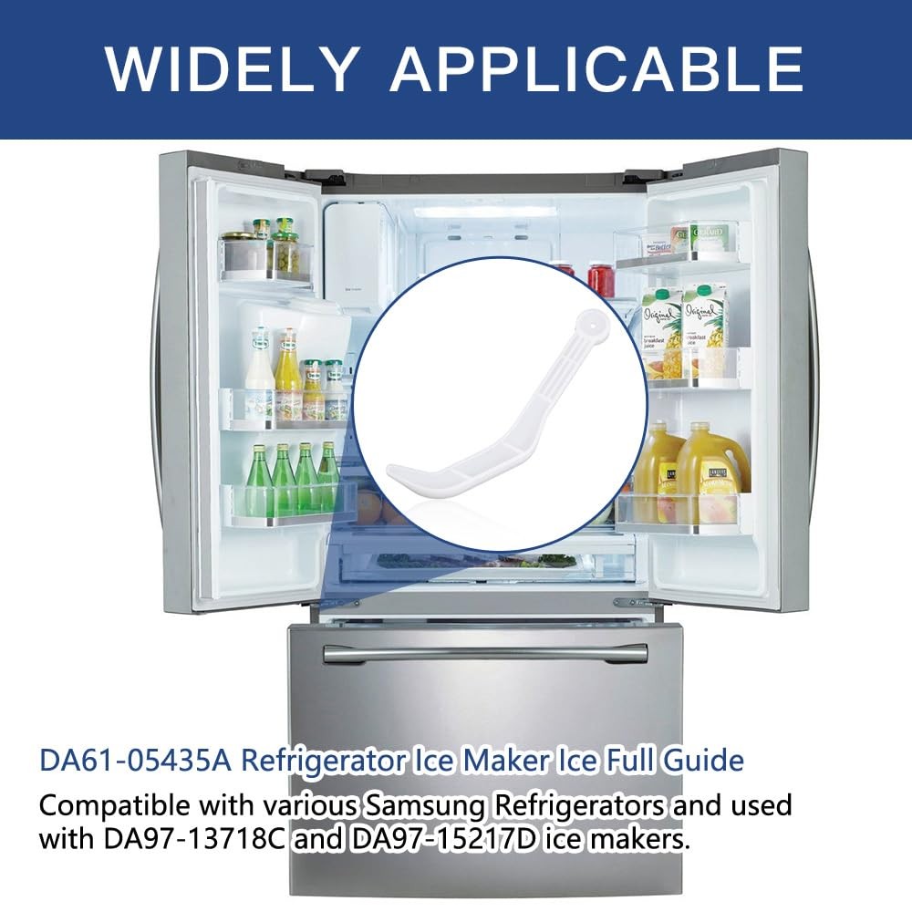 DA61-05435A Refrigerator Ice Maker Full Guide, Shut Off Level Arm...